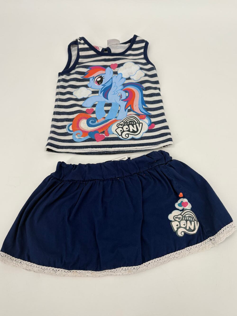 My Little Pony Rainbow Dash 2-Piece Outfit Set Toddler 24M Tank Top & Skort